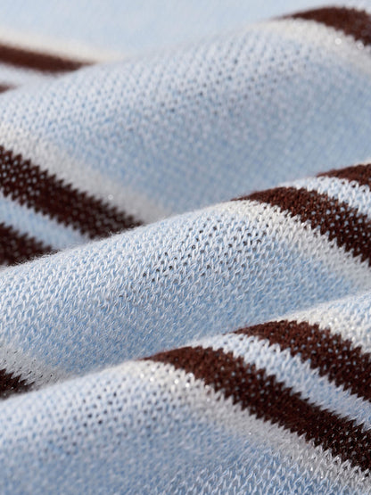 [Preview] Navy Combo Stripe Women Cardigan
