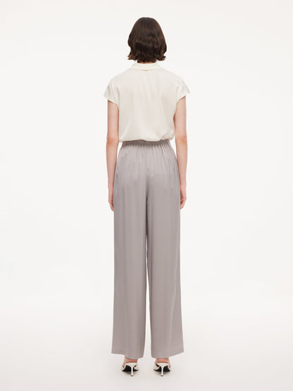 22MM Mulberry Silk Women Straight Leg Pants