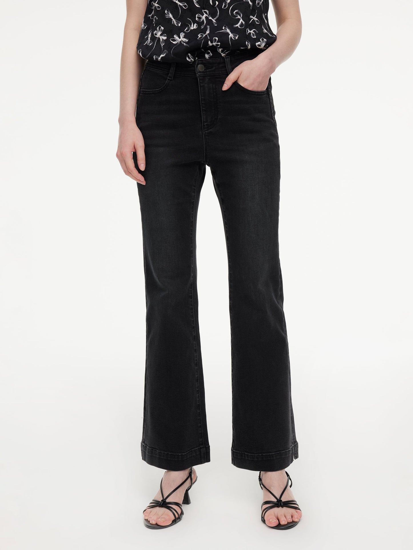 Four-Way Stretch Women Micro-Flared Jeans