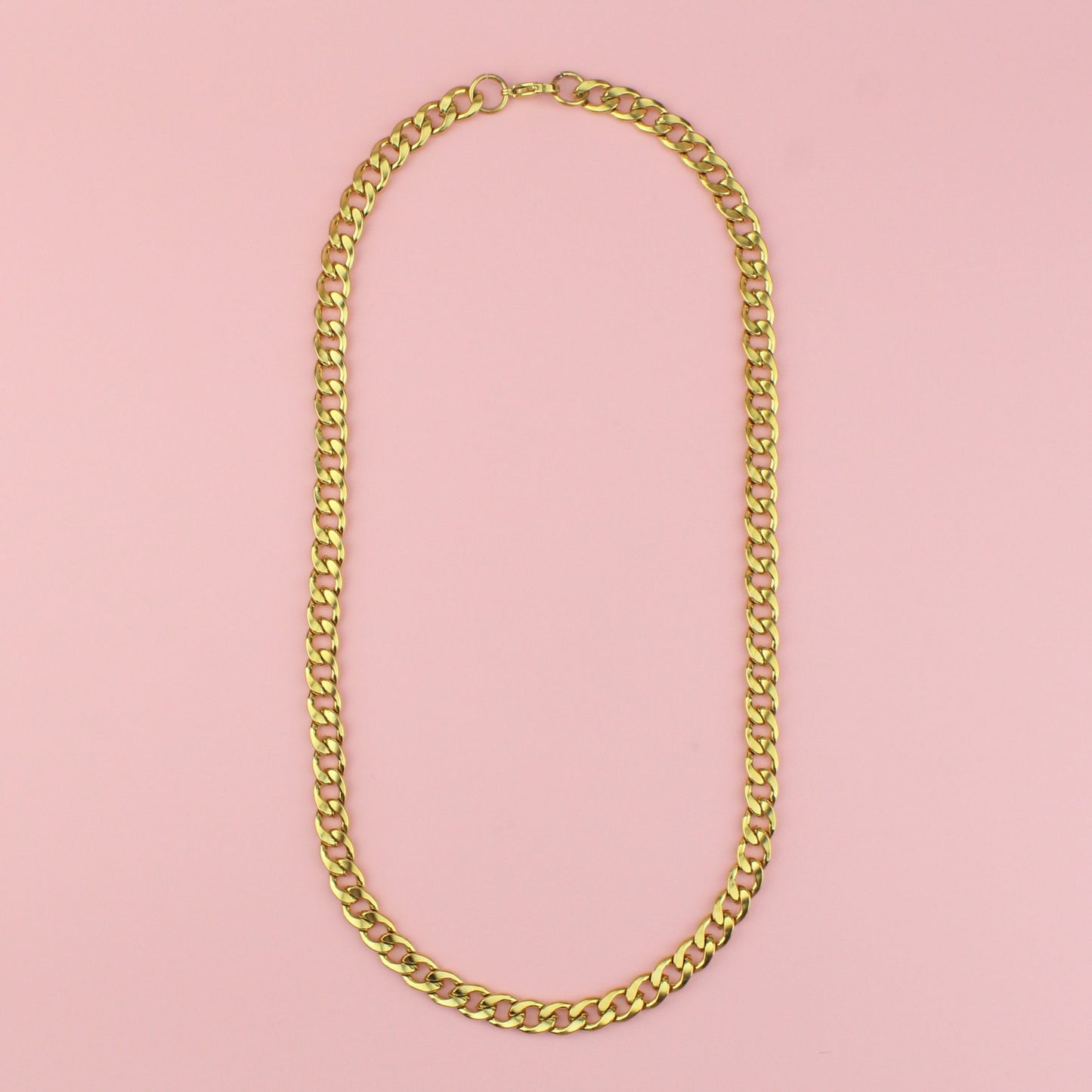 9mm Thick Curb Chain (Gold Plated)
