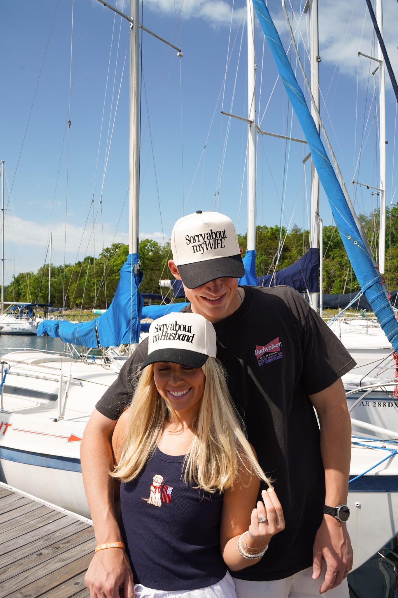 Sorry about my Husband / Wife Vintage Trucker Hat