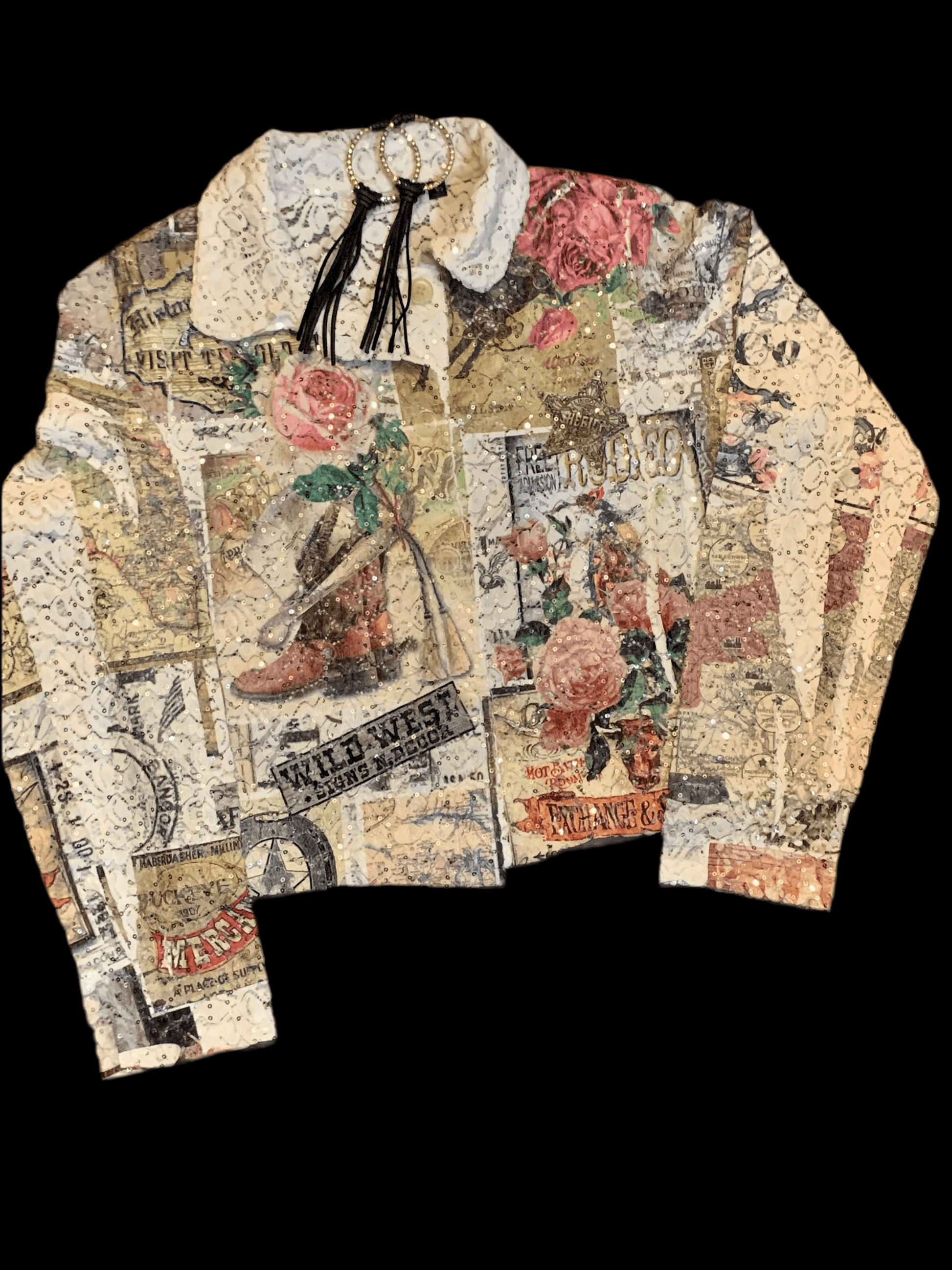 Origami - Lace Rodeo Jacket with Bling