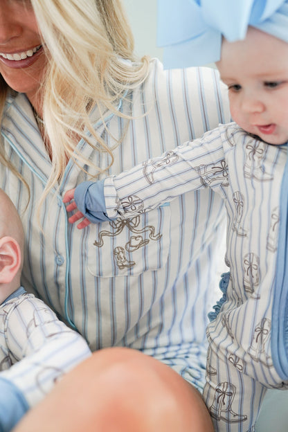 Western Blues Striped - Bamboo Sleeper