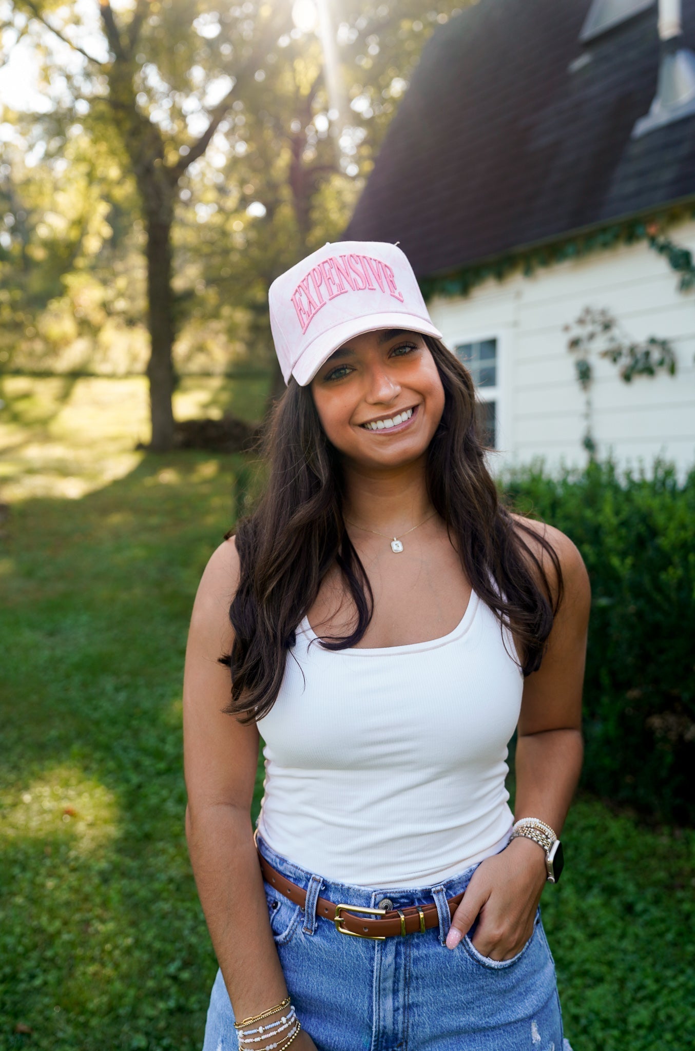 Expensive - Pink Camo Trucker Hat