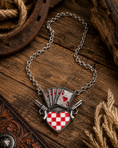 Wild Card Flush Statement Necklace