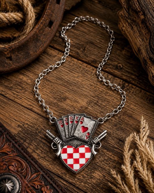 Wild Card Flush Statement Necklace