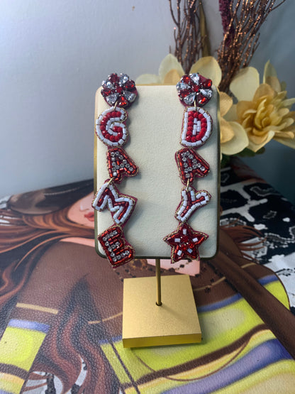 Game Day Crystal & Beaded Earrings
