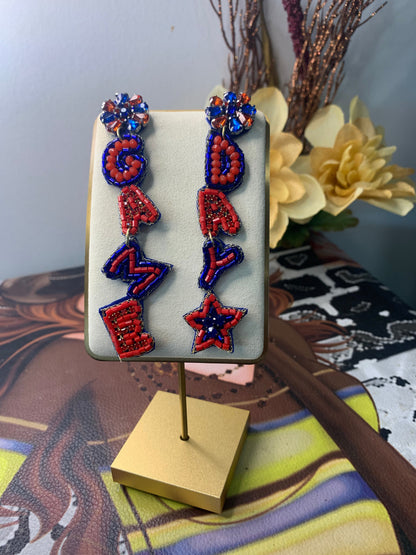 Game Day Crystal & Beaded Earrings