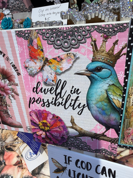 Dwell in Possibility Rhinestone Tee