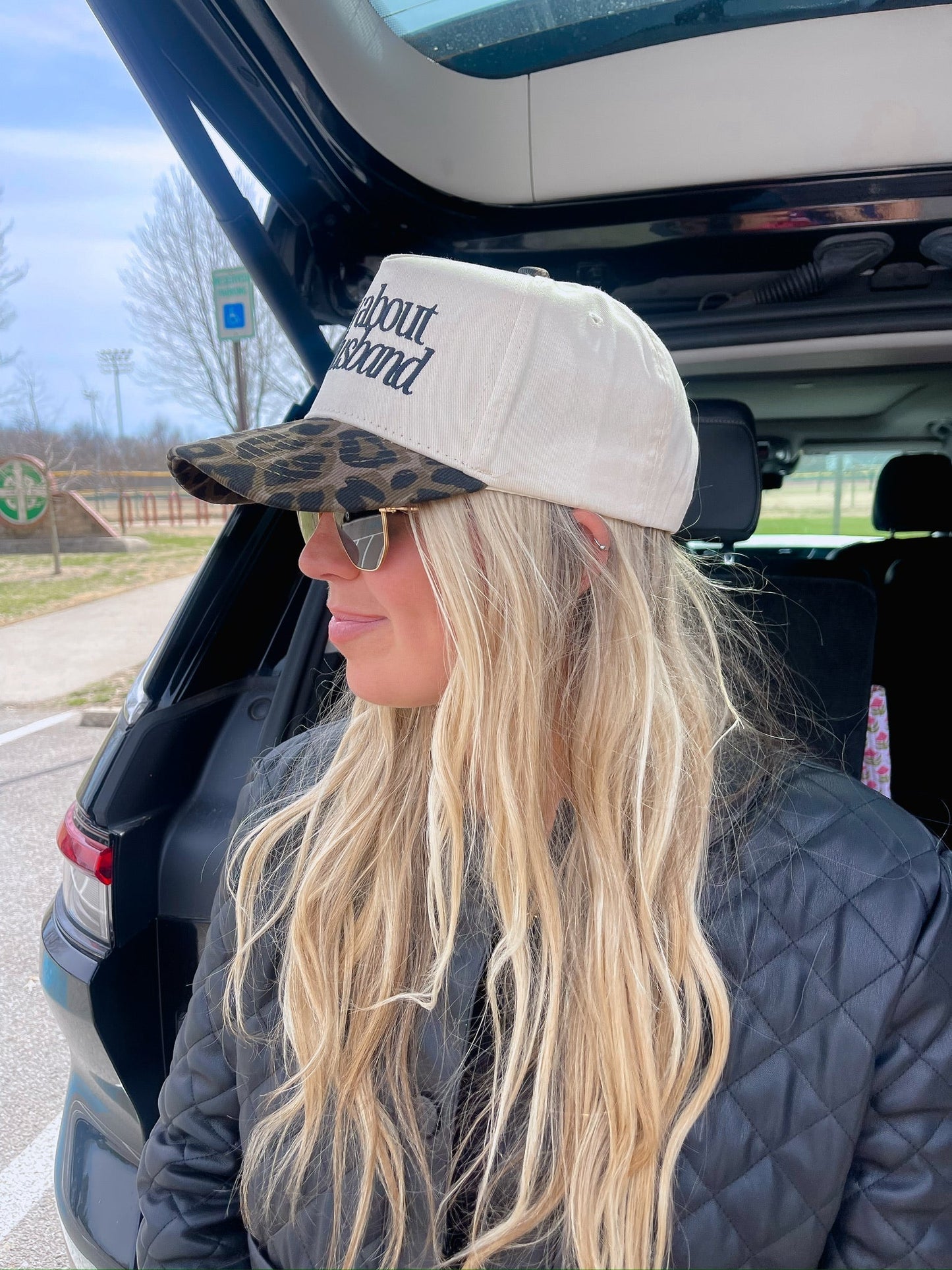 Sorry about my Husband / Wife Vintage Trucker Hat