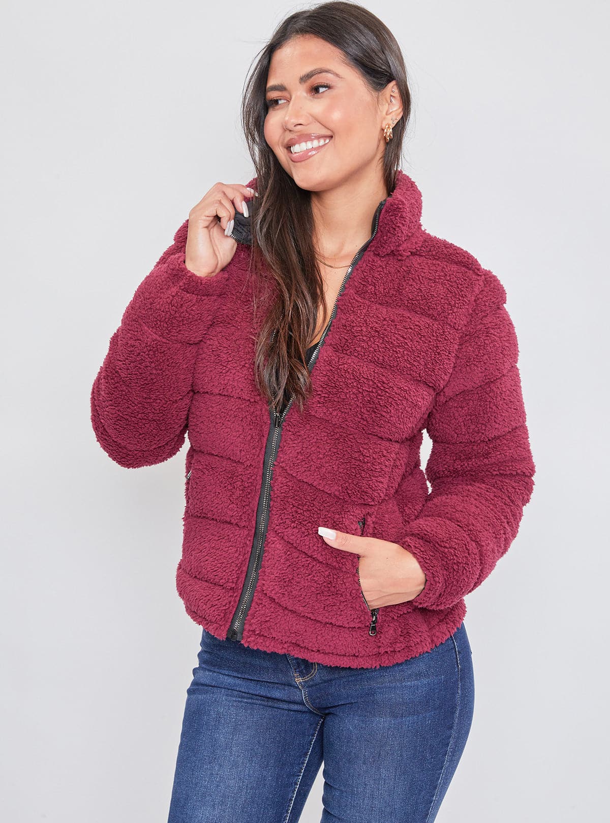 Poodle Fur Reversible Jacket