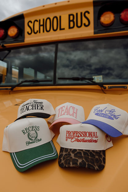 Professional Repeater of Instructions - Leopard Vintage Hat