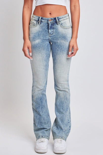 Women's Bootcut Jeans with Flap Pockets