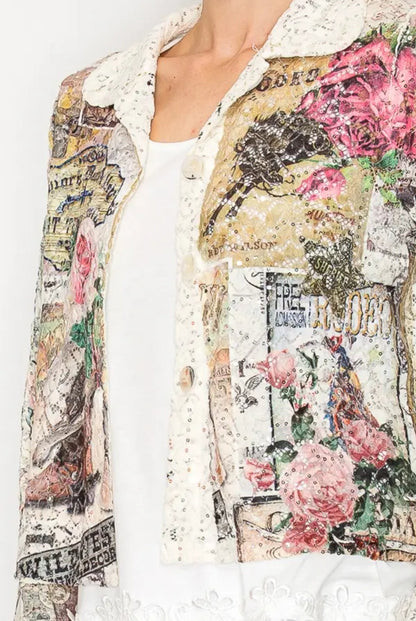 Origami - Lace Rodeo Jacket with Bling