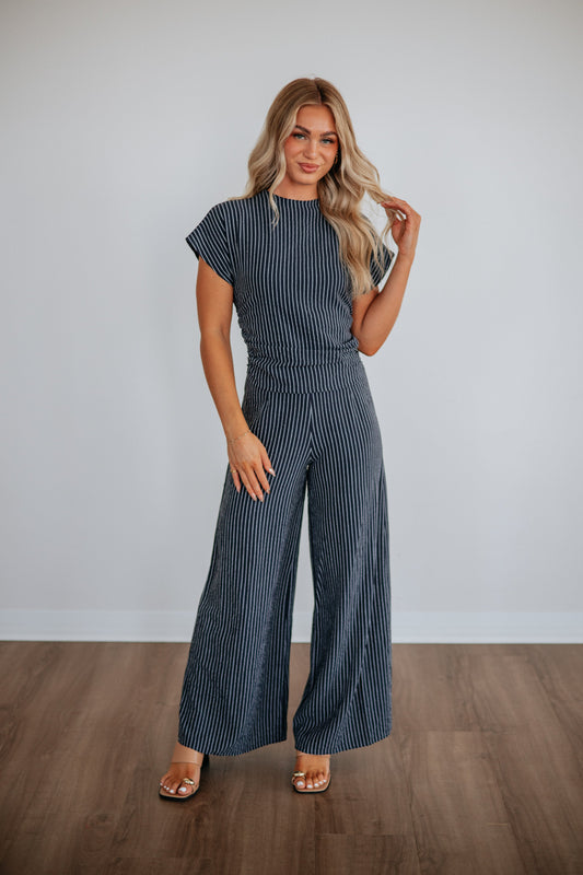 Raleigh Striped Jumpsuit