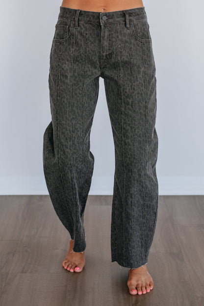 Sammie Hidden Jeans - Dark Cheetah
