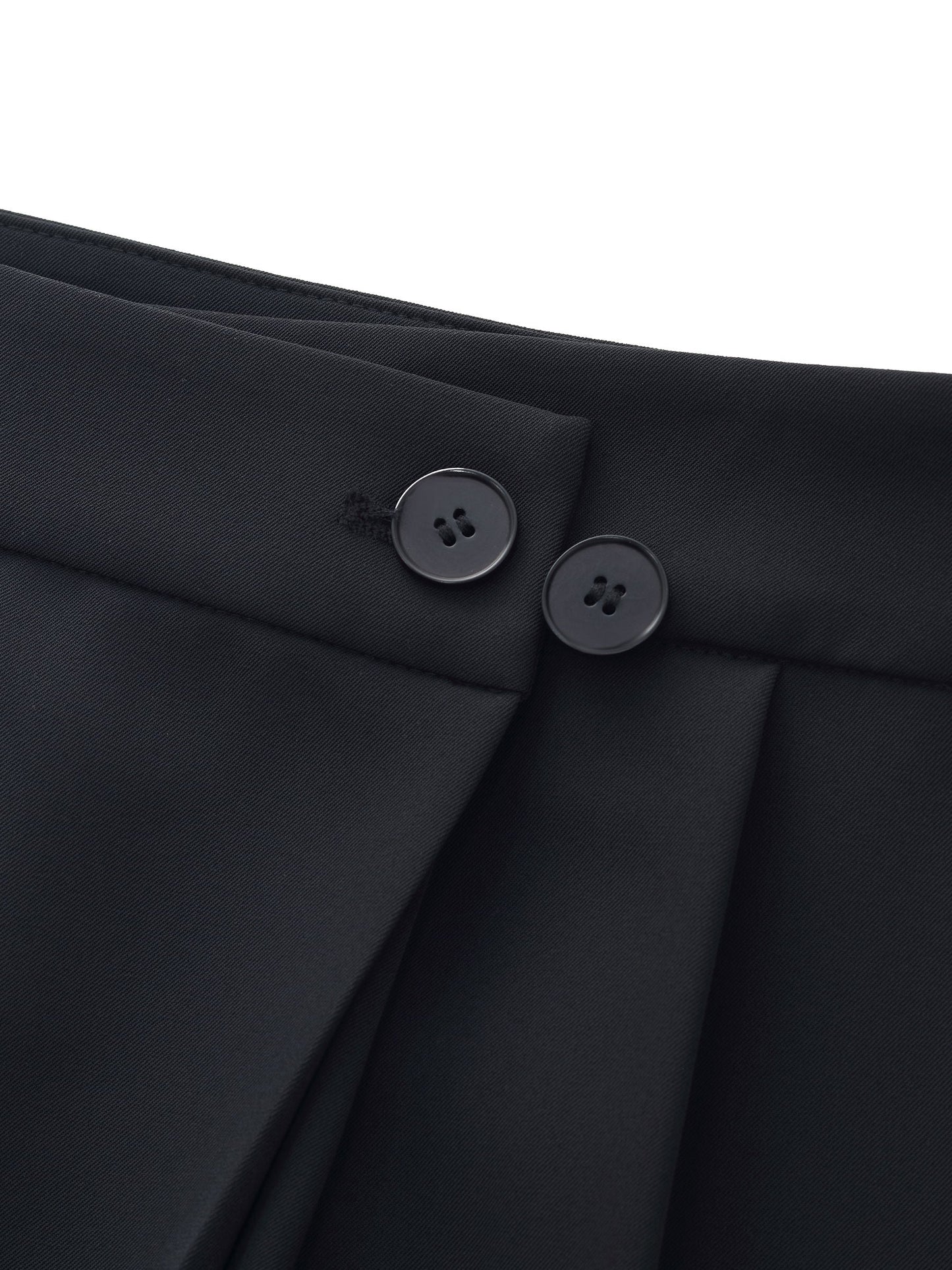 Four-Way Stretch Straight Leg Women Asymmetric Wrap Pants