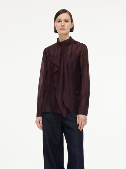 [Preview] Tie Front Women Shirt With Camisole