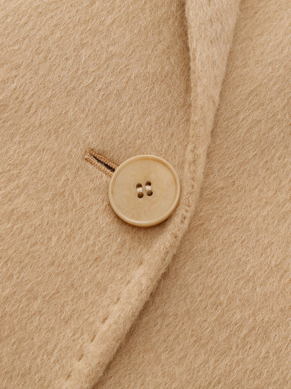 Alpaca Wool Double-Faced Slim-Fit Women Overcoat