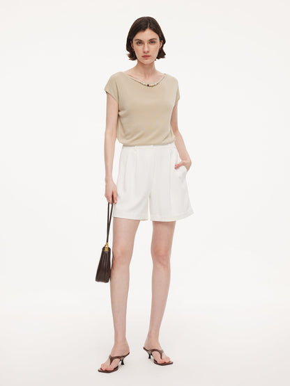 Four-Way Stretch Women A-Line Shorts