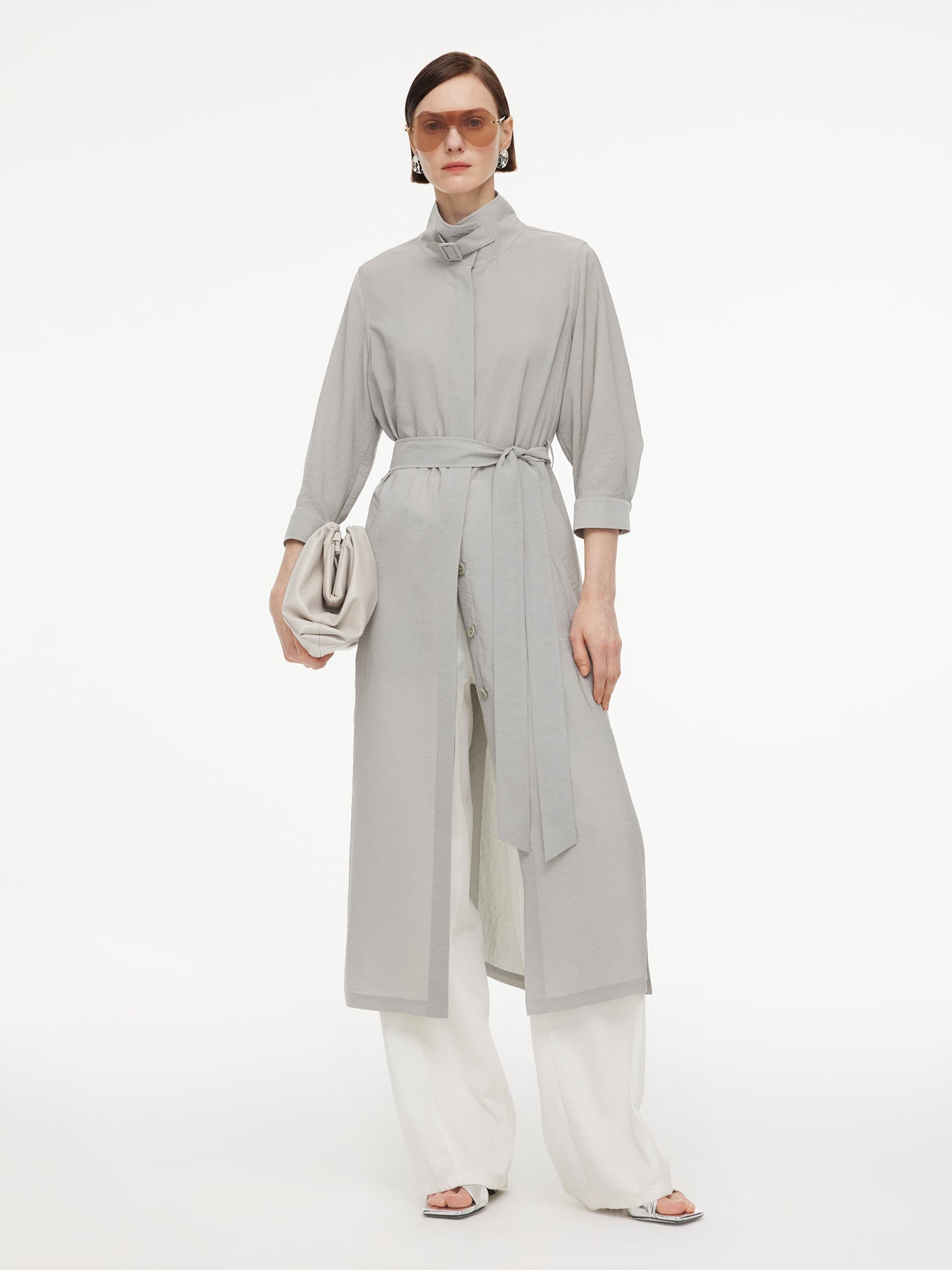 [Preview] Triacetate Blend Women Trench Coat