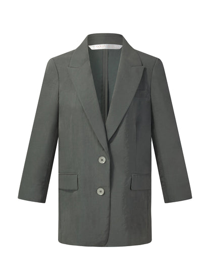 Triacetate Blend H-Line Women Blazer