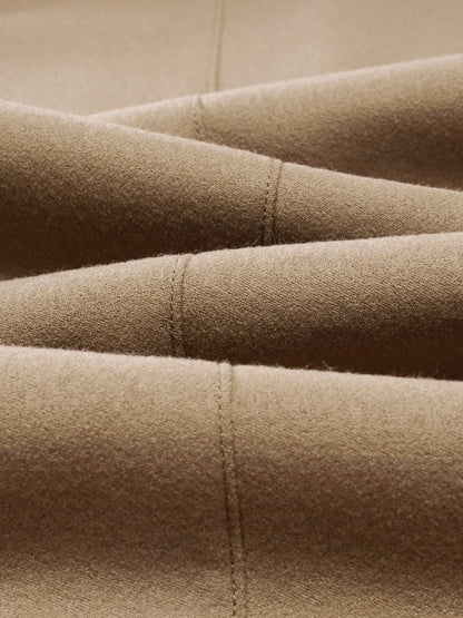 Cashmere Wool Blend Women Wide Leg Pants