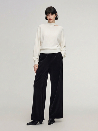 100% Wool Cut Out Women Sweater