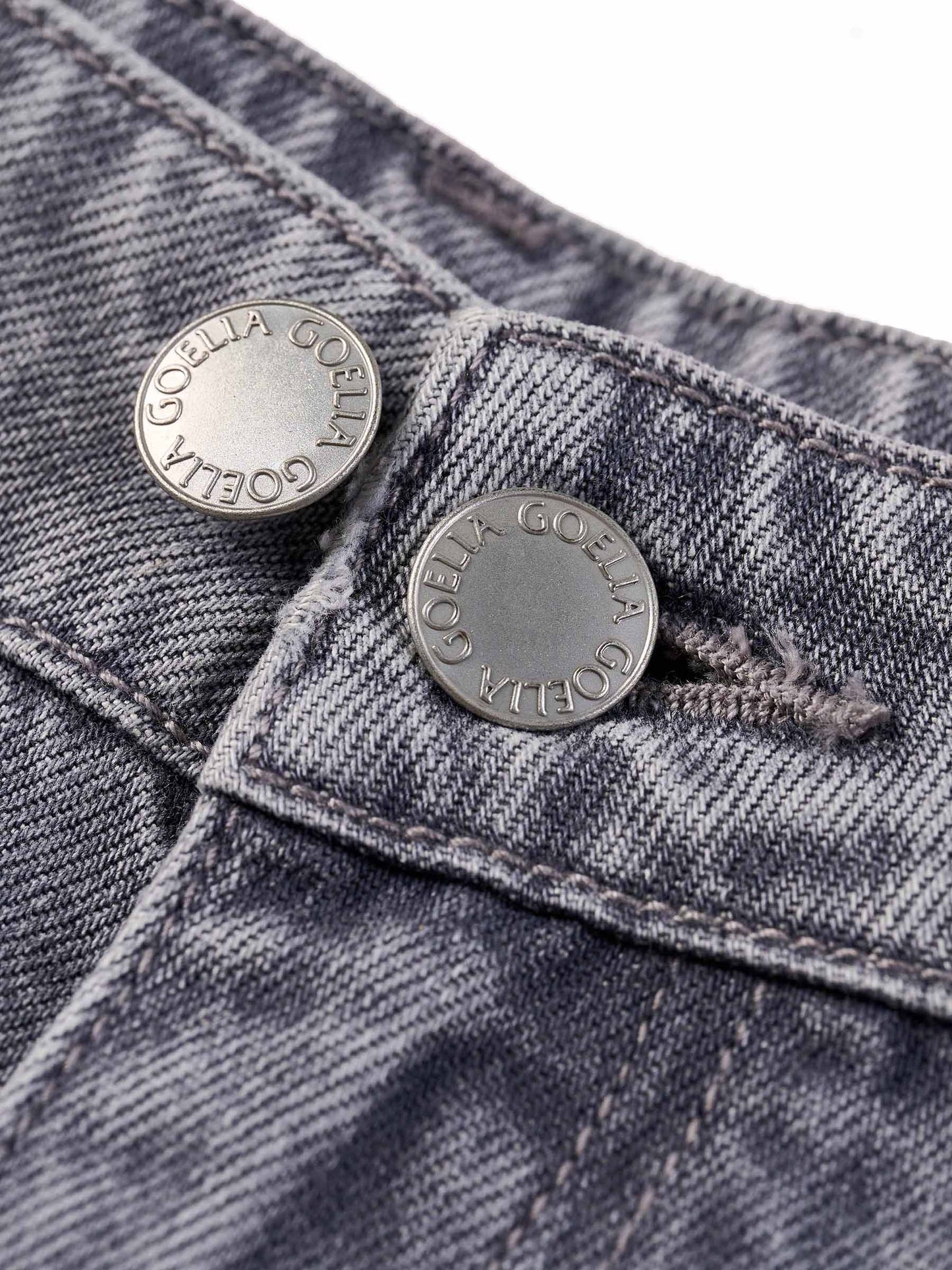 Lyocell Cotton Blend Denim Women Straight Wide Leg Jeans With Leather Belt