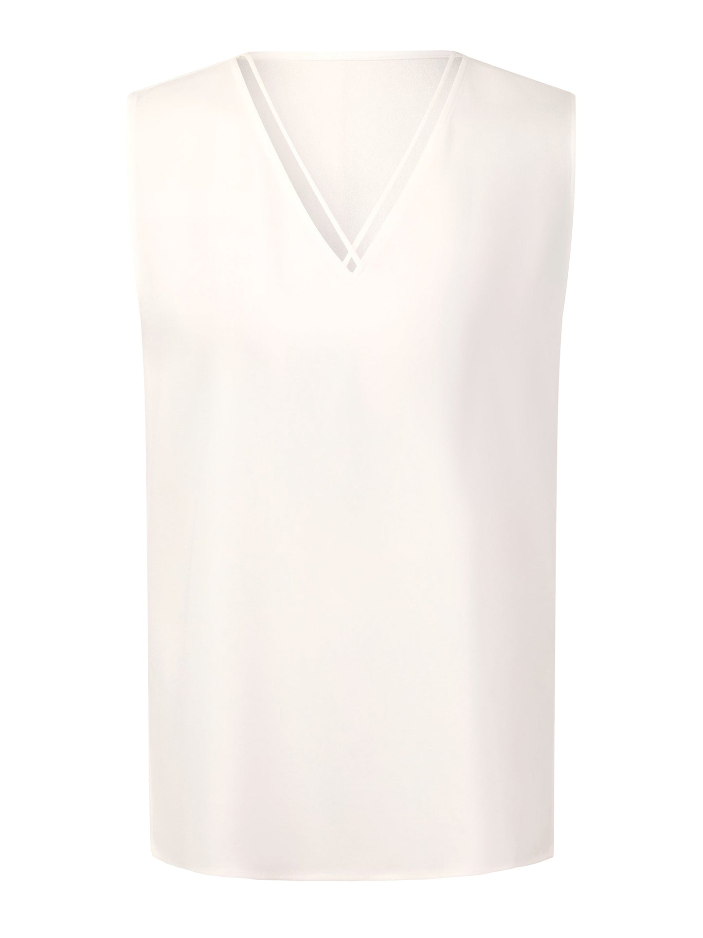 Triacetate Blend Women V-Neck Tank Top