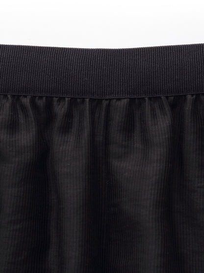 Tencel Blend Elastic Waist Women Culottes