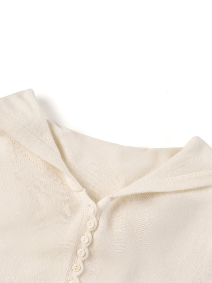 [Preview] 100% Cashmere Seamless Women Knit Hoodie