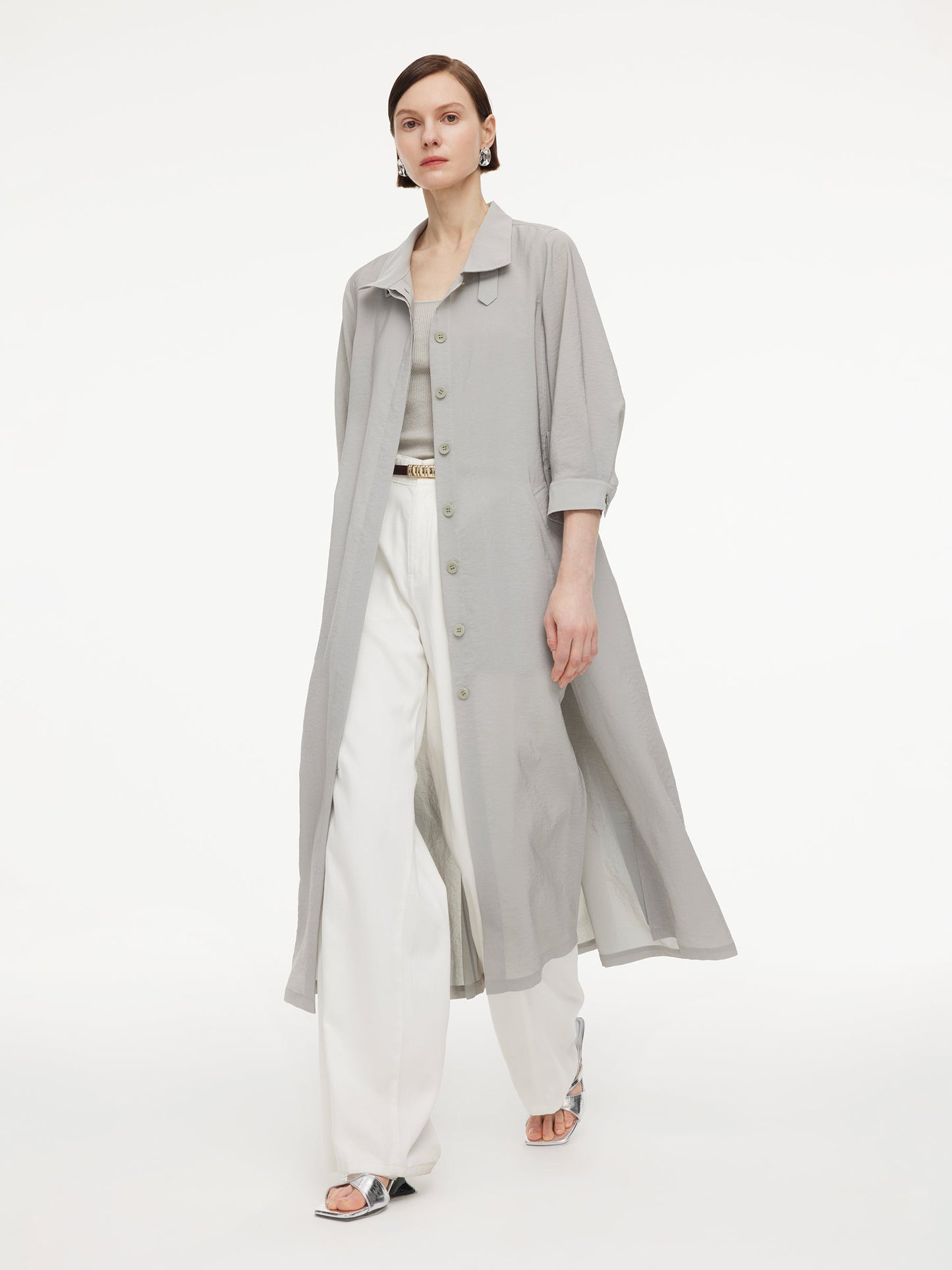 [Preview] Triacetate Blend Women Trench Coat