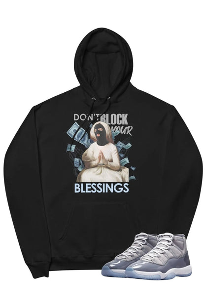 Air Jordan 11 "Don't Block Your Blessings" Hoodie Cool Grey