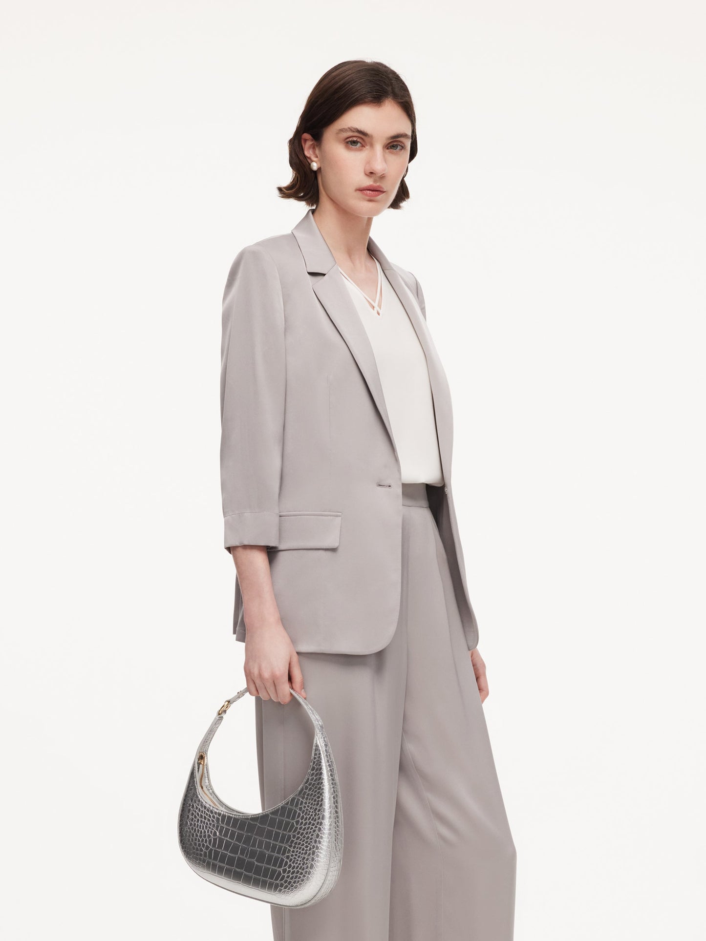 22MM Mulberry Silk Women Blazer