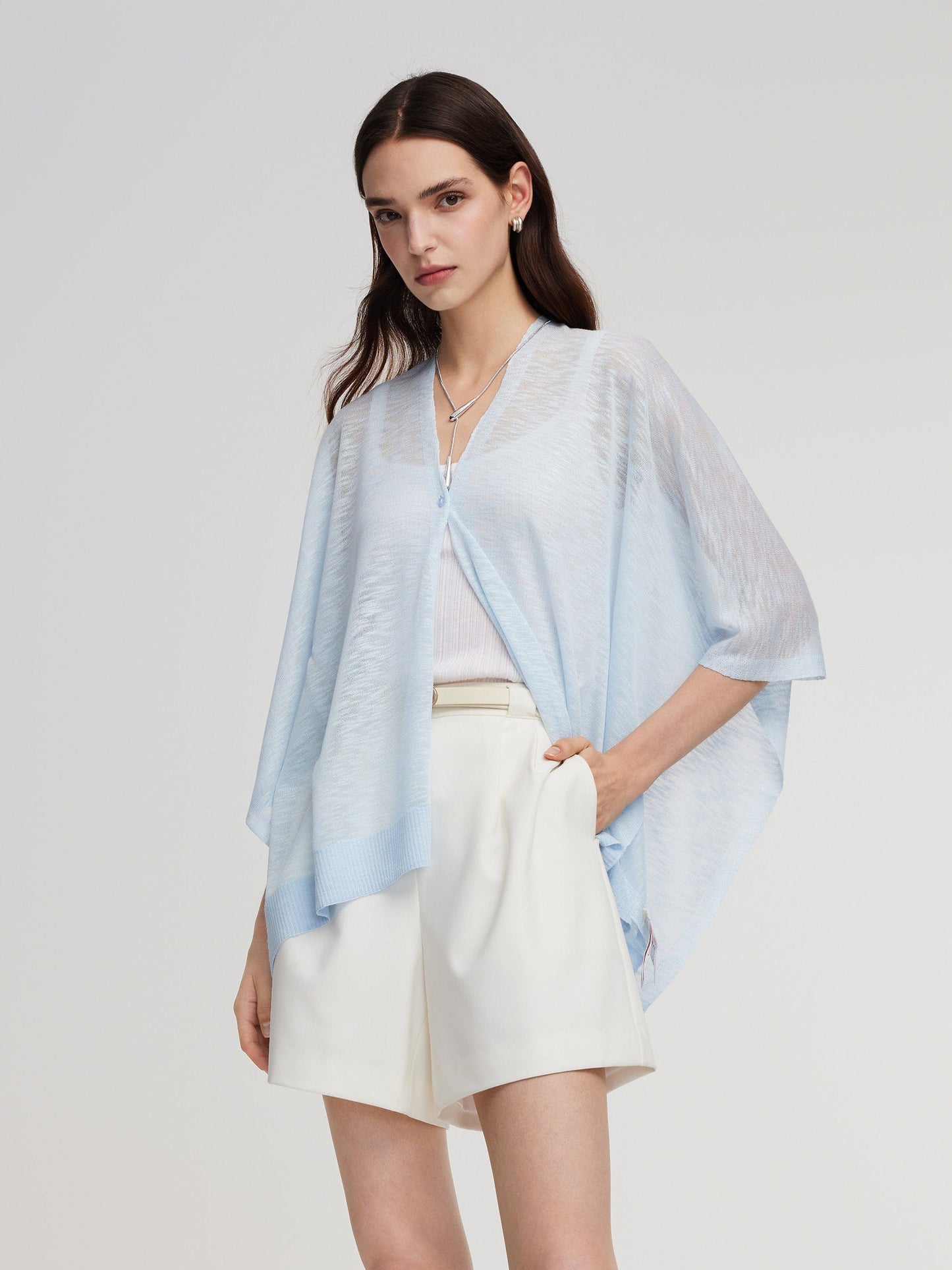 One-piece Seamless Women Poncho