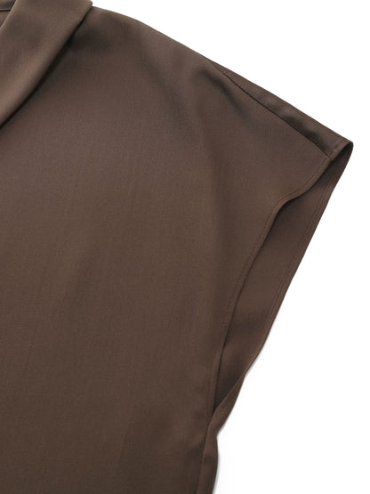 22MM Mulberry Silk Tie Neck Women Blouse