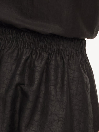 18MM Gambiered Canton Gauze Women Embroidered Hem Skirt
