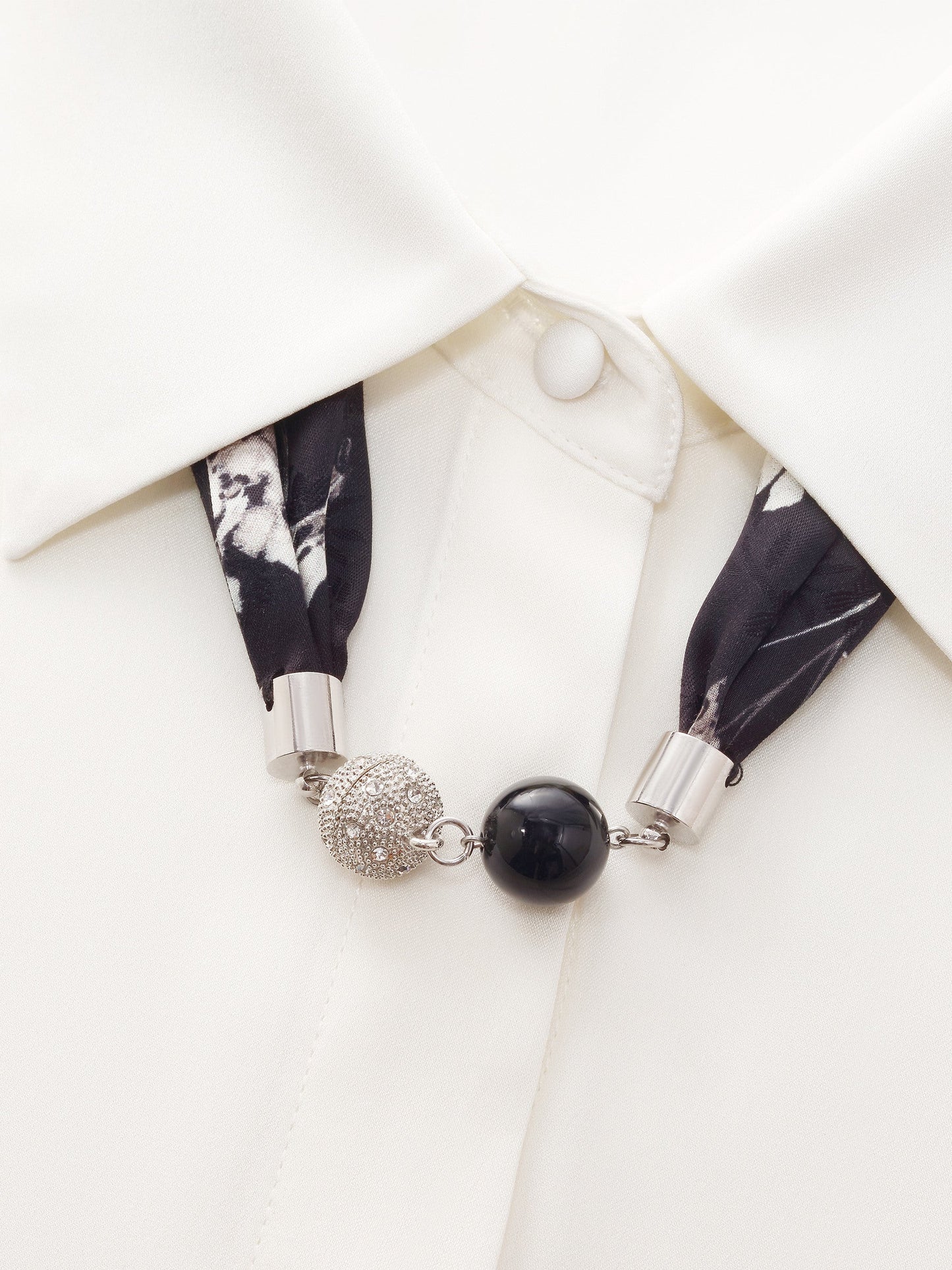 22MM Mulberry Silk Women Shirt With Silk Scarf