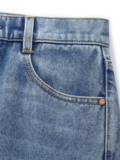 100% Cotton Denim Women Tapered Ankle Jeans