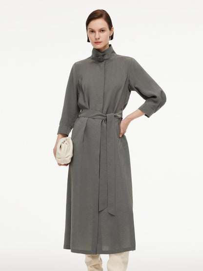 [Preview] Triacetate Blend Women Trench Coat