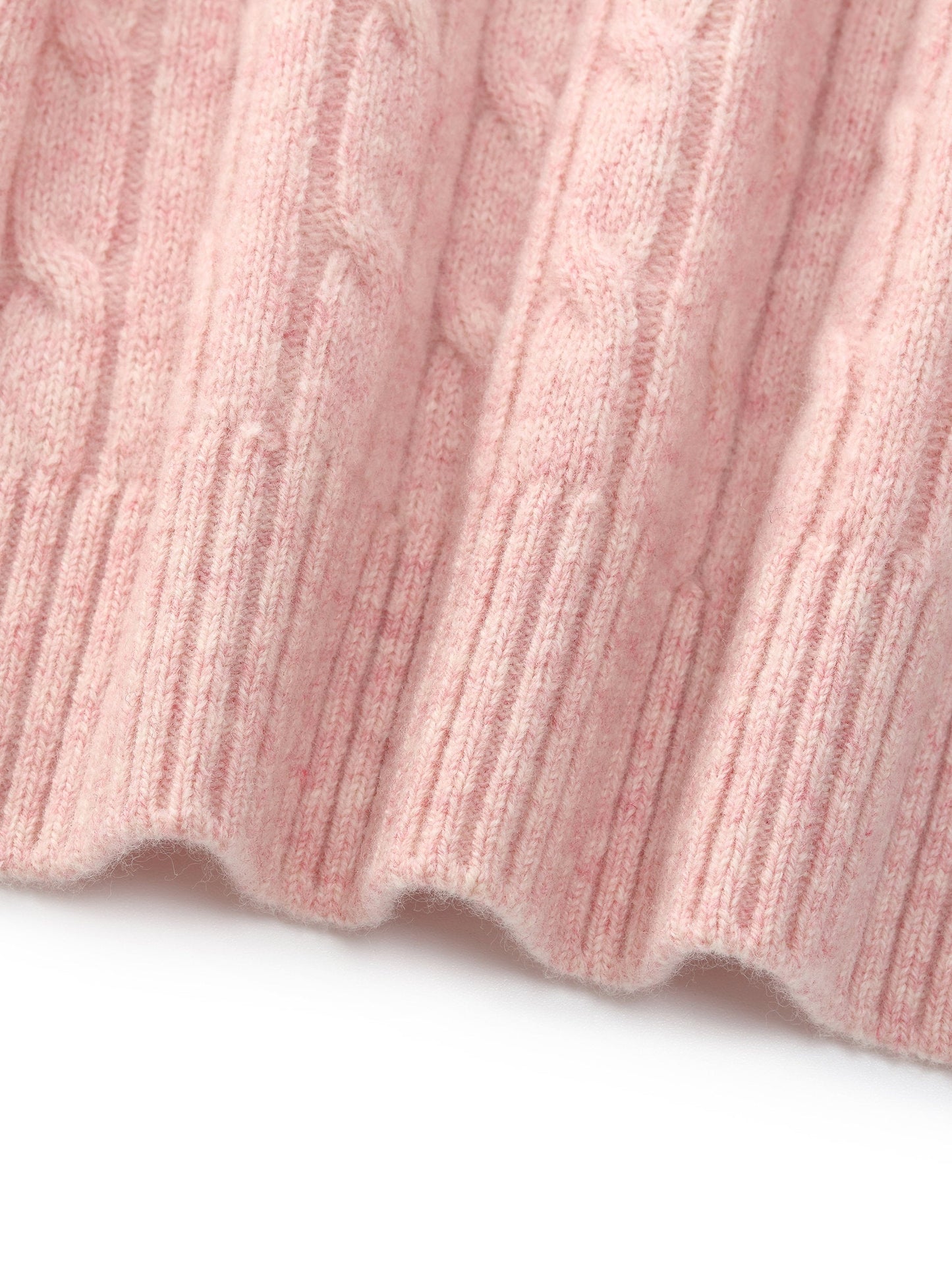100% Wool Cable Knit Women Sweater