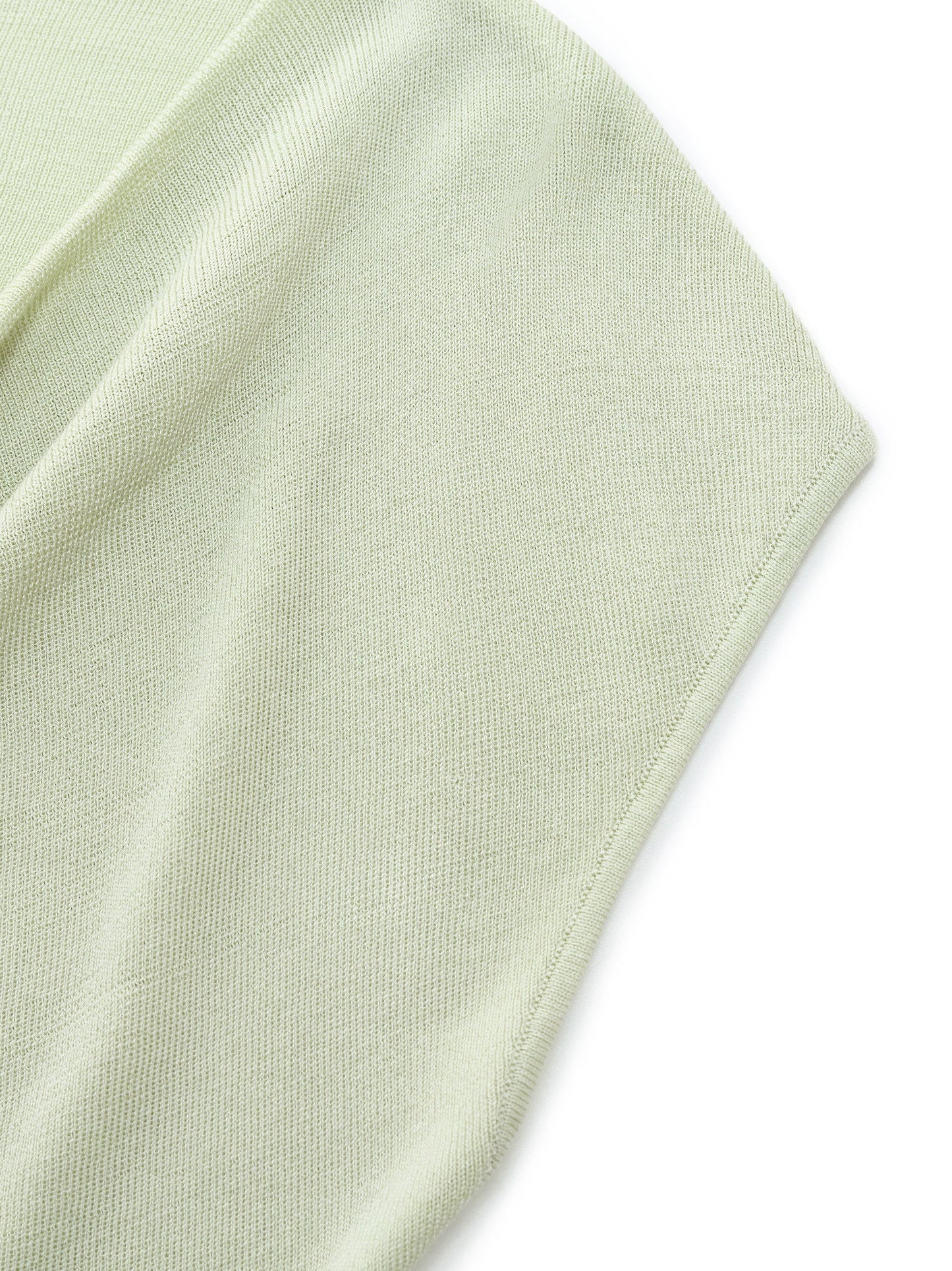 Tencel Mulberry Silk Cowl Neck Women Cap Sleeve Knit Top