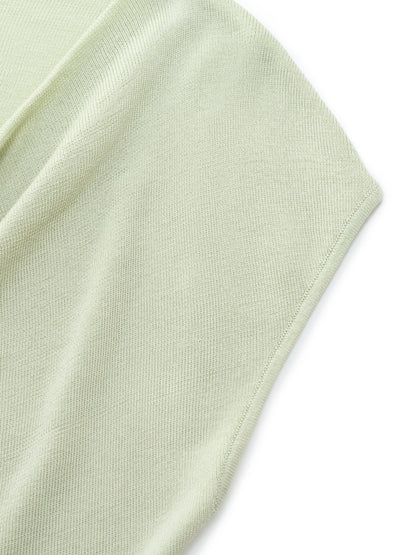 Tencel Mulberry Silk Cowl Neck Women Cap Sleeve Knit Top