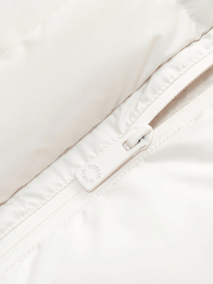 Hooded Zip-Up Goose Down Jacket
