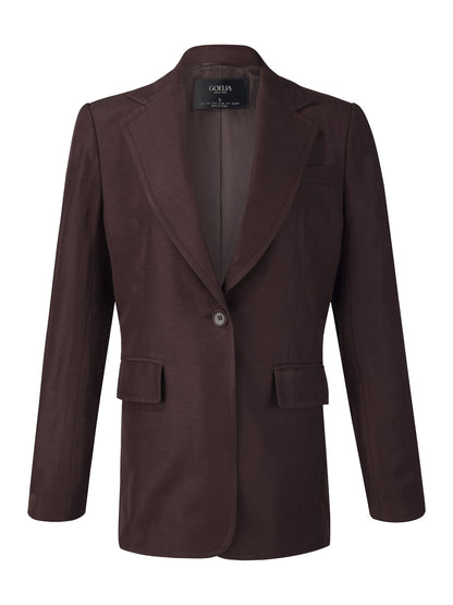 Tencel Acetate Linen Blend Women Blazer