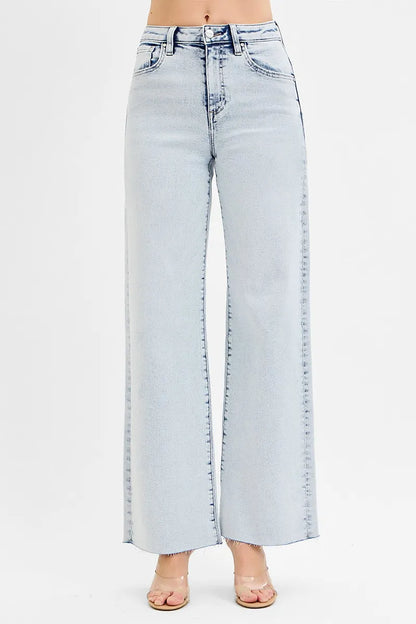 RISEN Full Size High Rise Wide Leg Jeans Plus Size