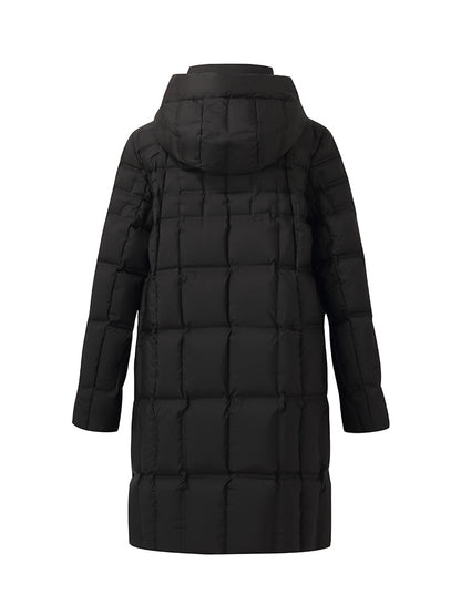 Water-repellent And Windproof Hooded Goose Down Coat