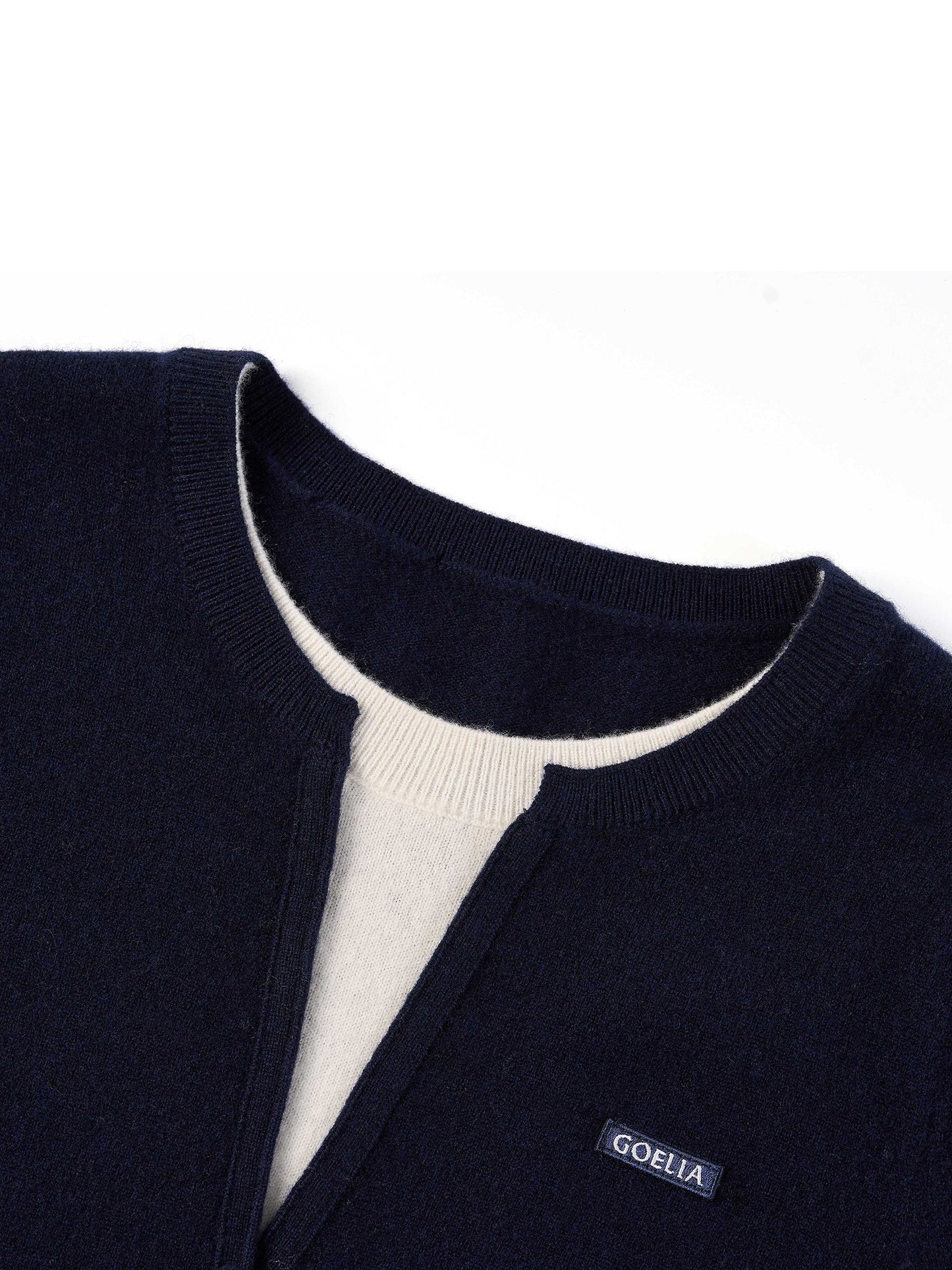 [Preview] 100% Wool Color Block Women Knit Top
