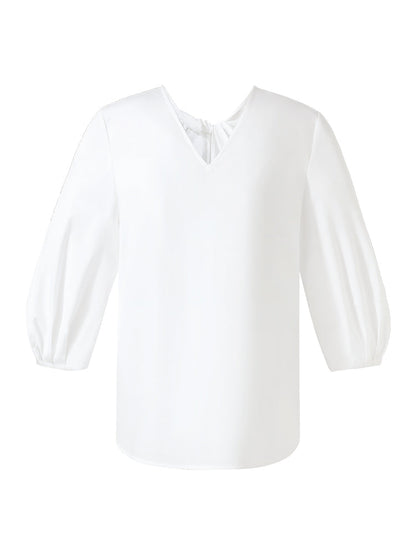 Twist 3/4 Sleeves Reversible Women Blouse